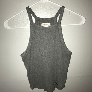 A gray halter top from Abercrombie & Fitch